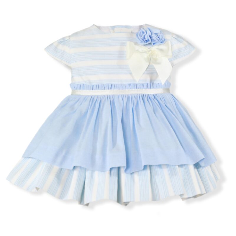 Rochie albastra cu dungi Miranda Textil