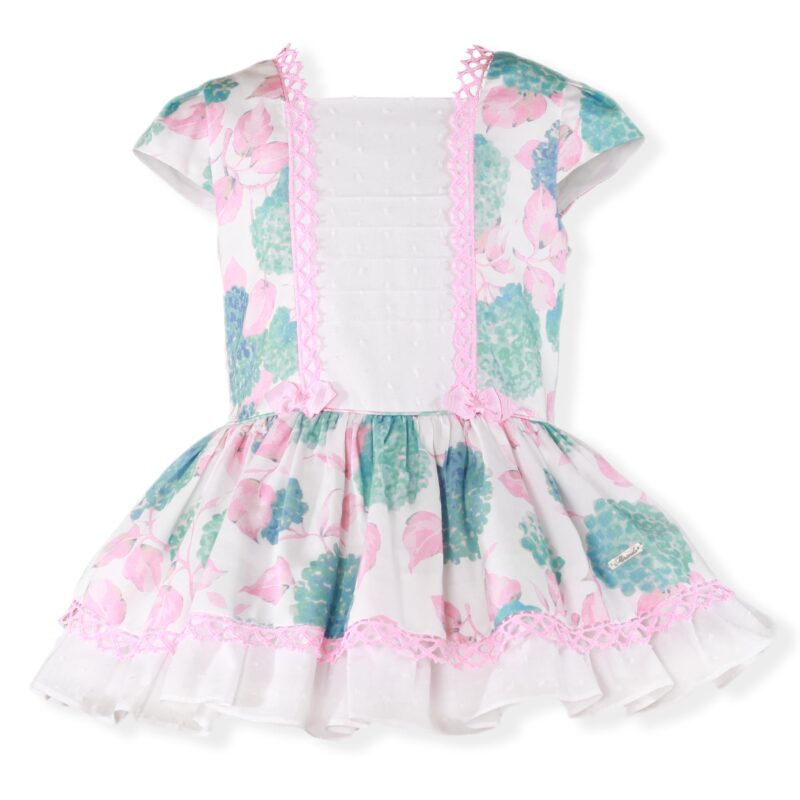 Rochie fete alba cu flori Miranda