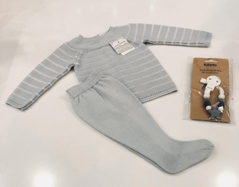 Compleu gri din tricot Guti-baby