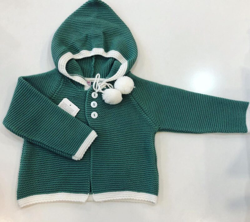 Jachetă tricotată verde