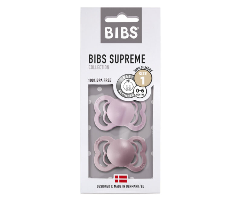 Set 2 suzete BIBS SUPREME heather-liliac - imagine 3