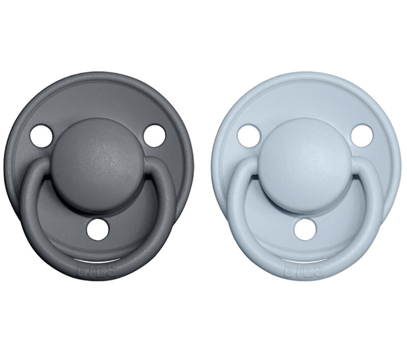 Set 2 suzete BIBS de LUX iron-baby blue