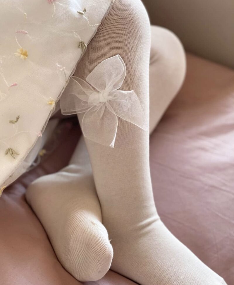 Dres ivory cu fundă organza Condor