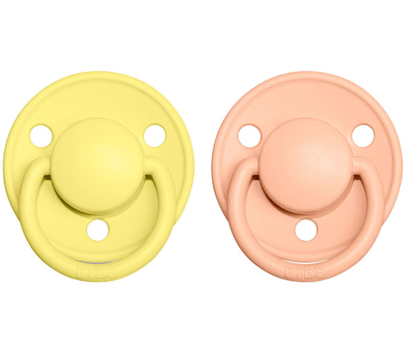 Set 2 suzete BIBS de LUX sunshine-peach sunset