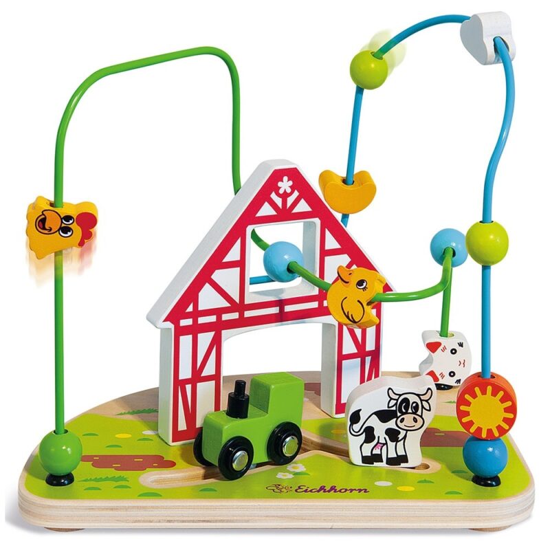 Jucărie Eichhorn Bead Maze Farm