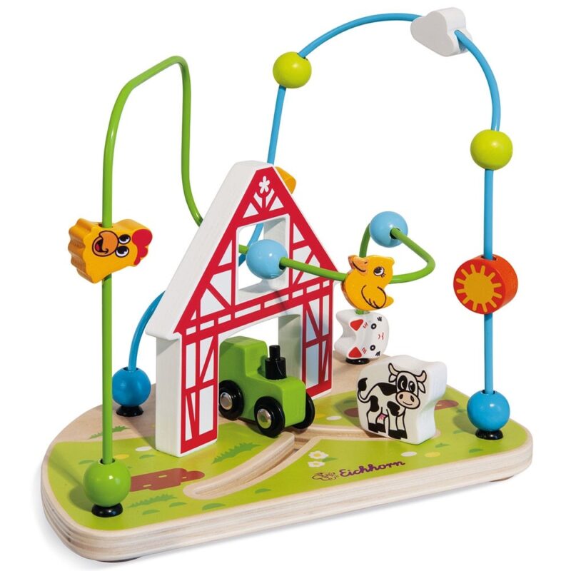 Jucărie Eichhorn Bead Maze Farm - imagine 2