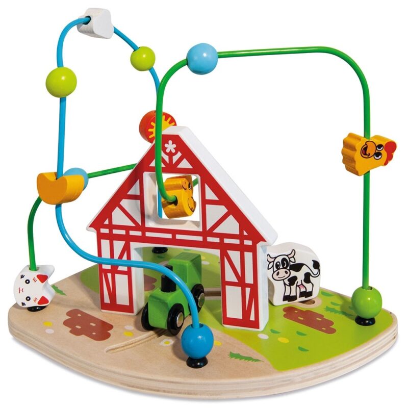 Jucărie Eichhorn Bead Maze Farm - imagine 3