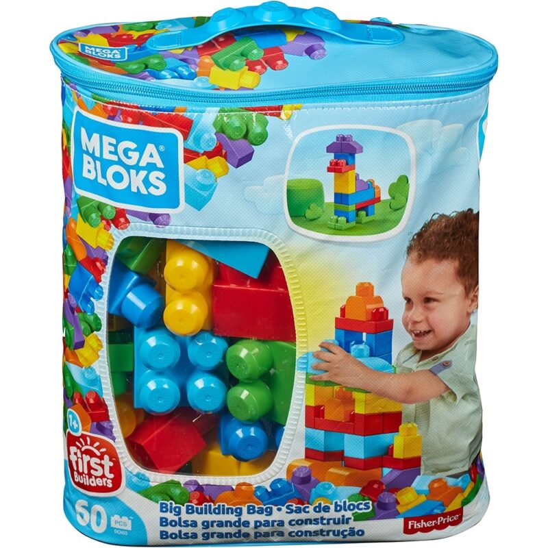 Jucărie Fisher Price Mega Blocks Primele Cuburi de construit 60 piese
