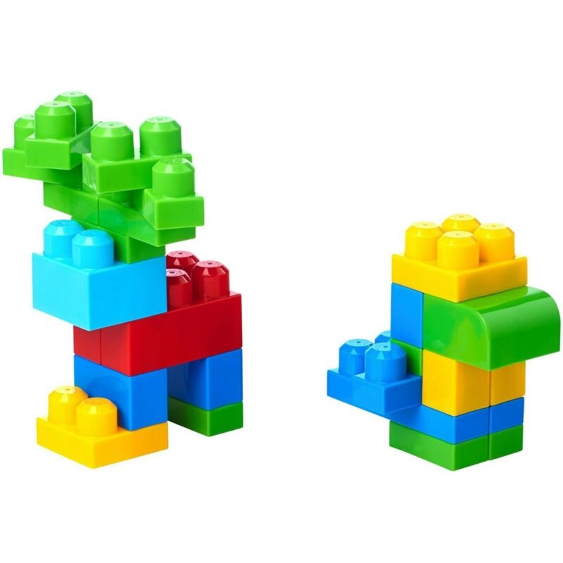 Jucărie Fisher Price Mega Blocks Primele Cuburi de construit 60 piese - imagine 3