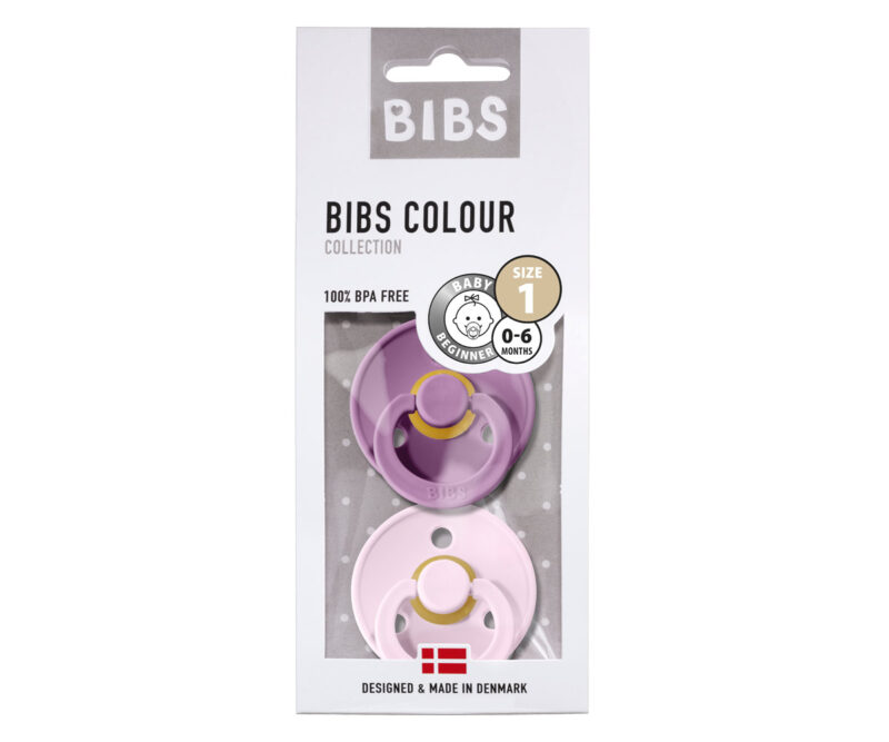Set 2 suzete BIBS roz-mov - imagine 2