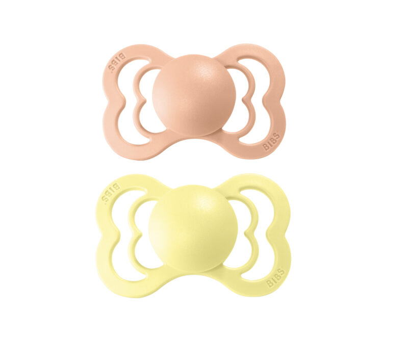 Set 2 suzete BIBS SUPREME sunshine-peach sunset