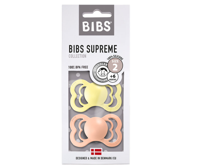 Set 2 suzete BIBS SUPREME sunshine-peach sunset - imagine 4