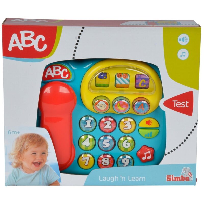 Jucărie Simba ABC Telefon muzical albastru - imagine 2