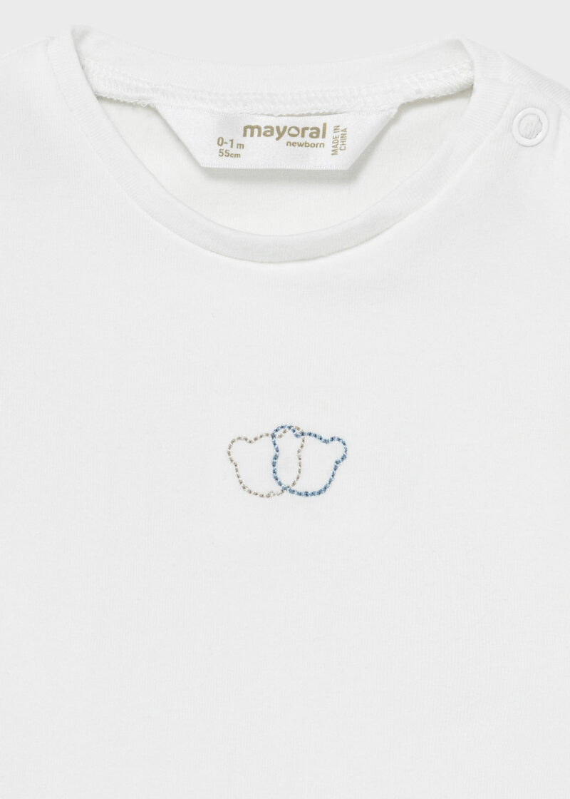 Set salopetă tricot sky-crem Mayoral - imagine 3