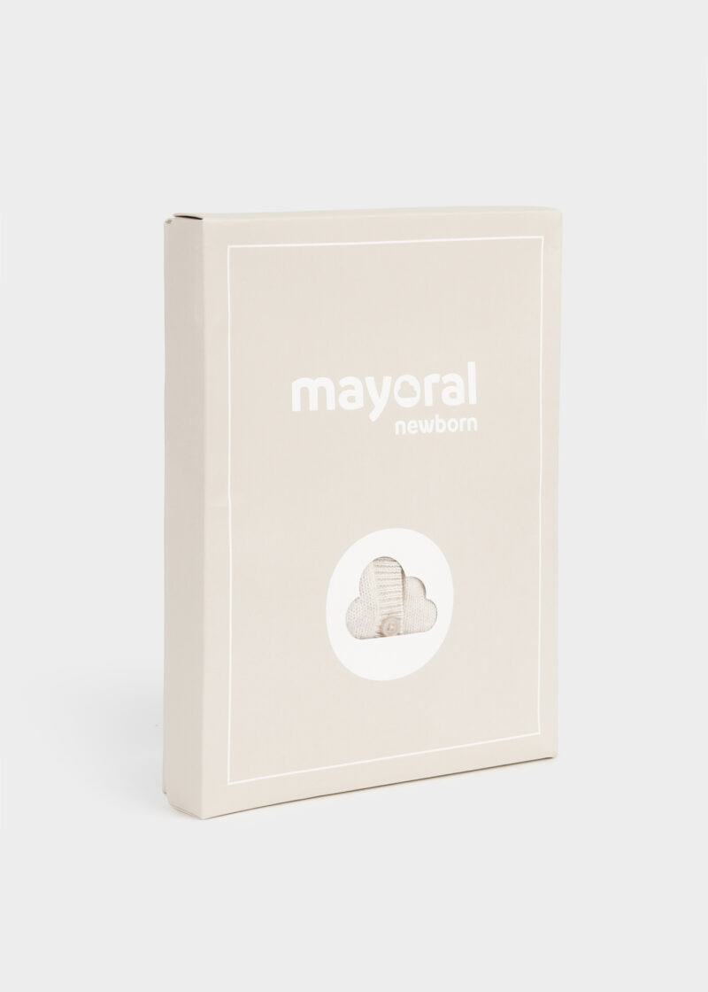 Set salopetă tricot sky-crem Mayoral - imagine 4