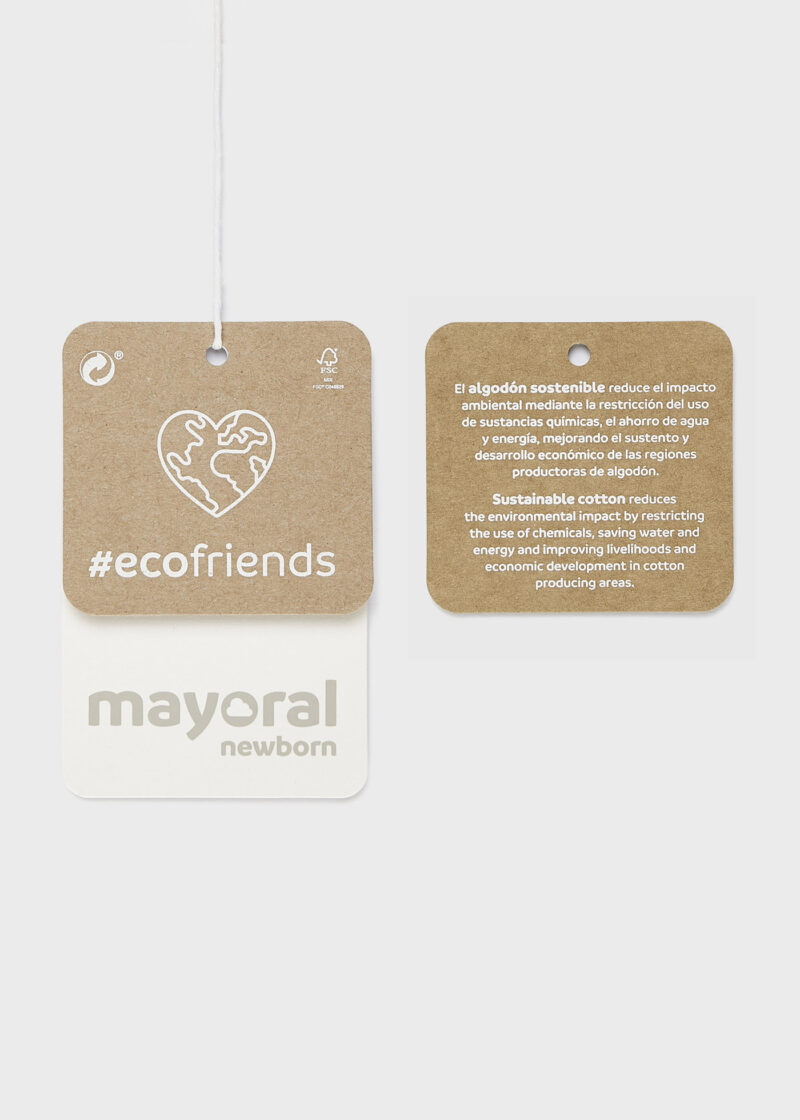 Body ivory cu guler rotund ECOFRIENDS fetițe Mayoral - imagine 5