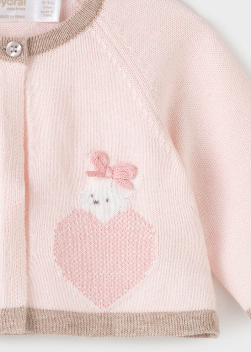 Set fustă din tricot roz deschis Mayoral - imagine 3