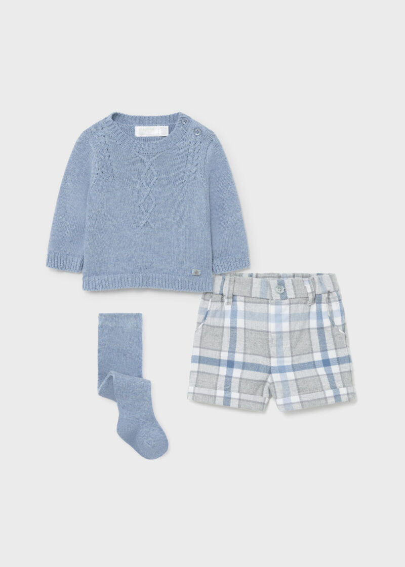 Set 3 piese ECOFRIENDS pantaloni scurți nube Mayoral - imagine 2