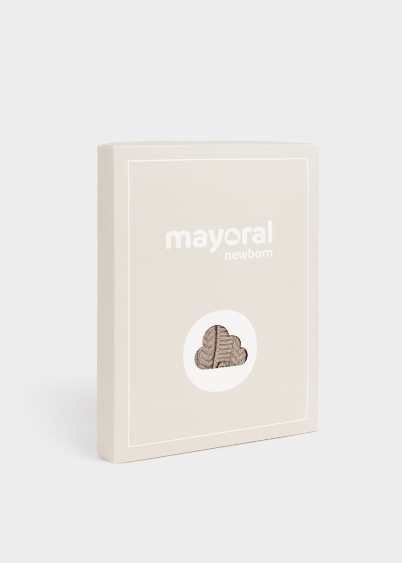 Set pantaloni cu botoșei ECOFRIENDS și căciulă cacao vig Mayoral - imagine 6