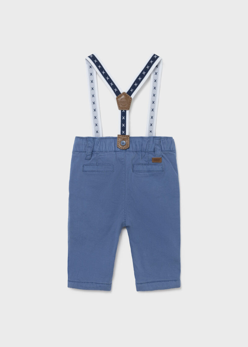 Pantaloni lungi albaștrii cu bretele Mayoral - imagine 2