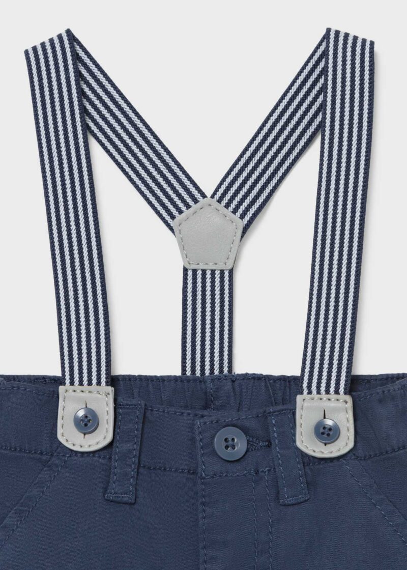 Pantaloni lungi marino cu bretele Mayoral - imagine 3