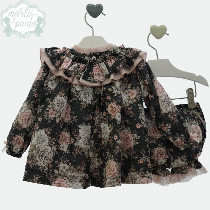 Compleu fetițe rosa negro PATTI - imagine 2