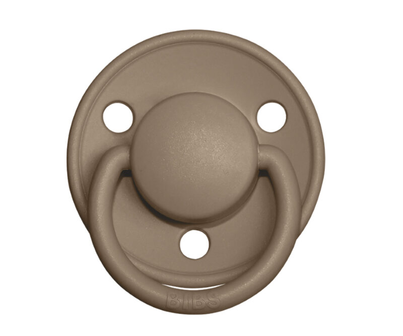Set 2 suzete BIBS de LUX – ONE SIZE 0-3 ani, vanilla-dark oak - imagine 3