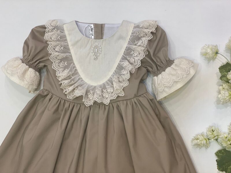 Rochie Petite Dolly bej Little Rose - imagine 2