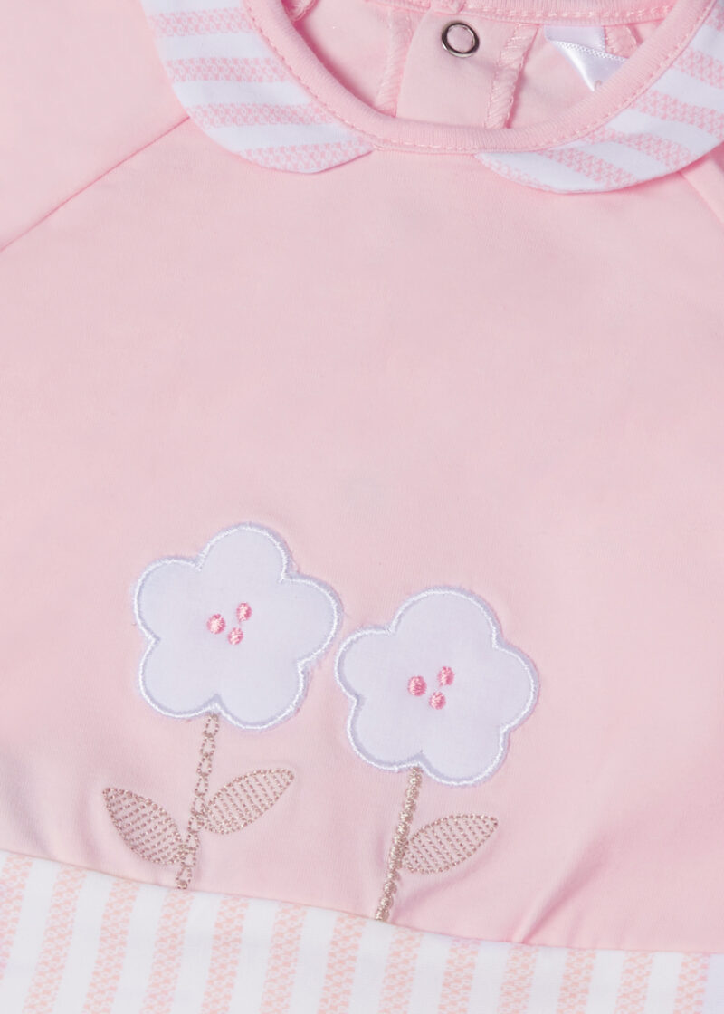 Set pantaloni cu botoșei rosa baby ECOFRIENDS new born fetițe Mayoral - imagine 3