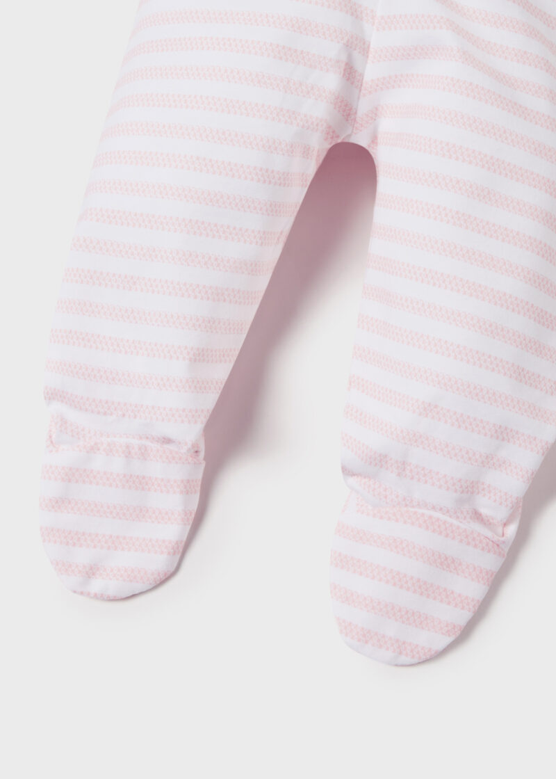 Set pantaloni cu botoșei rosa baby ECOFRIENDS new born fetițe Mayoral - imagine 4