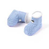 Botoșei tricotați albaștrii