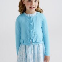 Cardigan tricot turcoaz ECOFRIENDS fetiță Mayoral