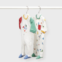 Set 2 pijamale lungi trebol nou-născut băiat Mayoral