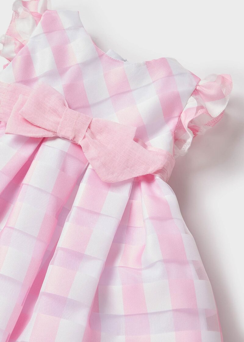Rochie vichy baby pink bebe Mayoral - imagine 3