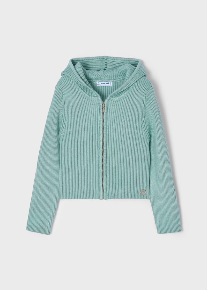 Cardigan jade tricot ECOFRIENDS Viscosa Lenzing™ Ecovero™ Mayoral - imagine 2
