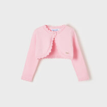 Cardigan rosa din tricot ECOFRIENDS bebe fetiță Mayoral