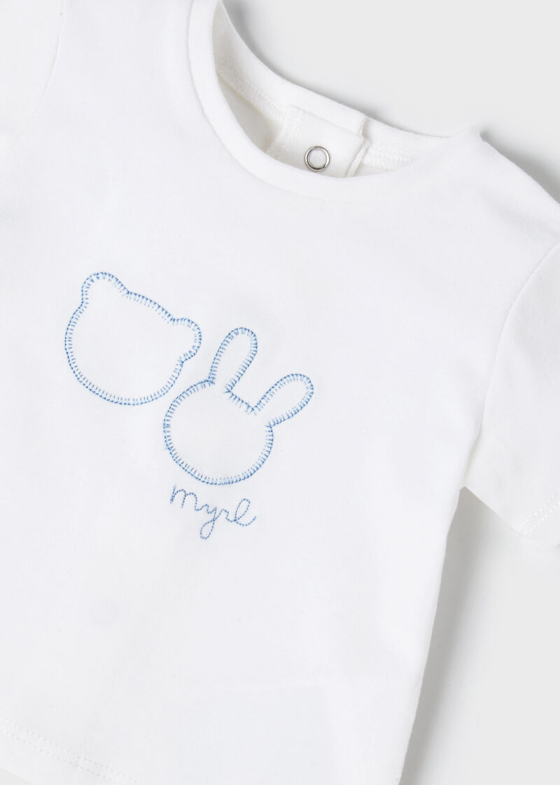 Set 3 piese din tricot dream blue ECOFRIENDS nou-născut băiat Mayoral - imagine 4