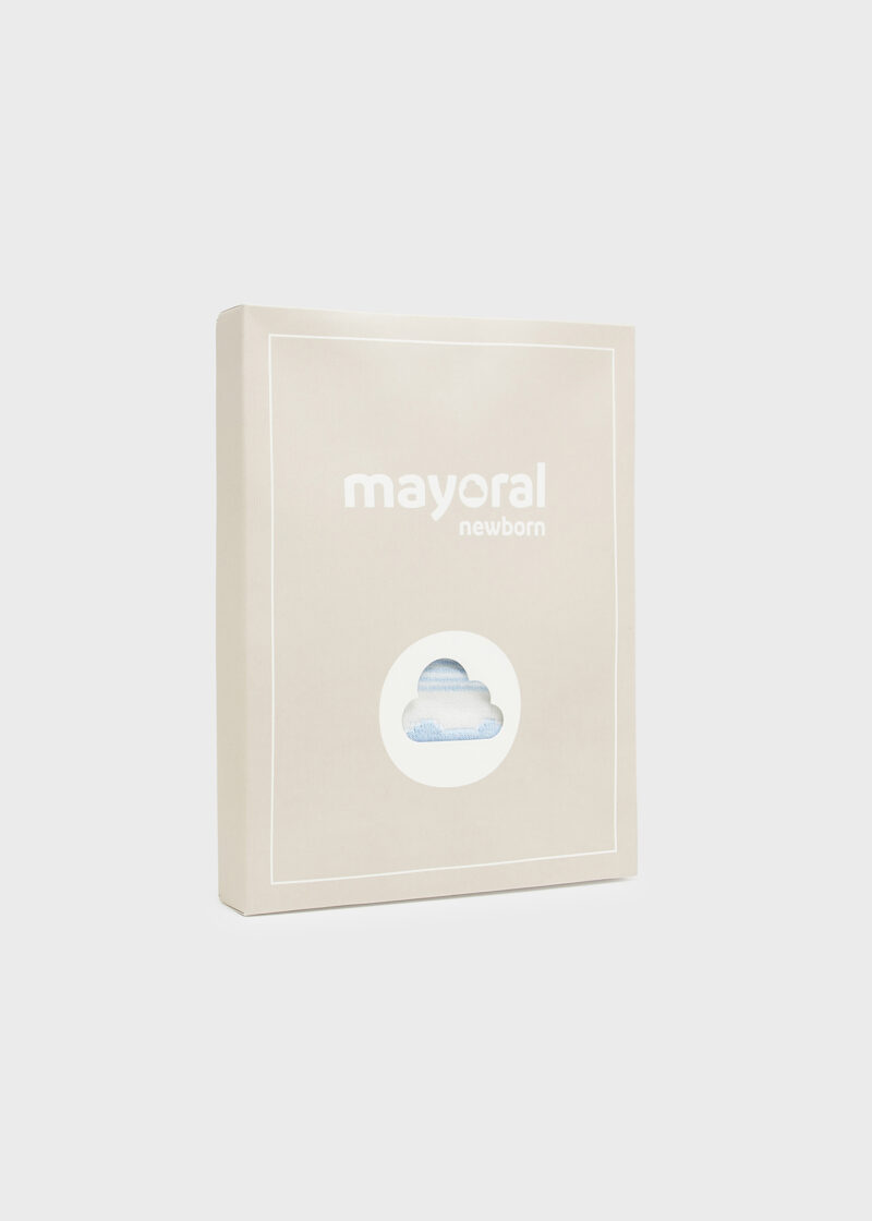 Set 3 piese din tricot dream blue ECOFRIENDS nou-născut băiat Mayoral - imagine 5