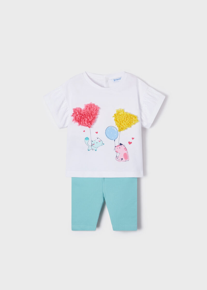 Set leggings pisici bebe fetiță Mayoral - imagine 2