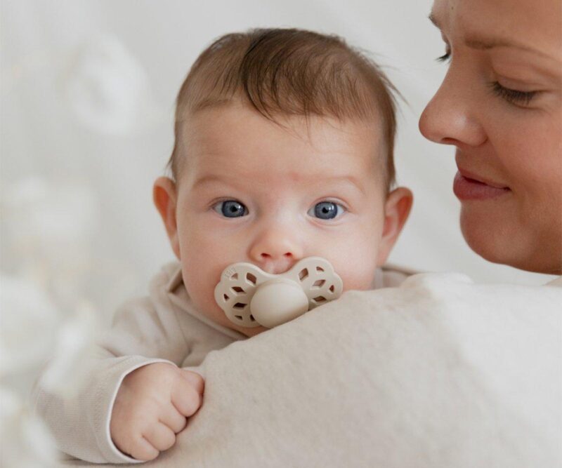 Set 2 suzete Infinity ivory-sage,Bibs - imagine 4