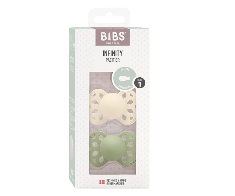 Set 2 suzete Infinity ivory-sage,Bibs - imagine 3