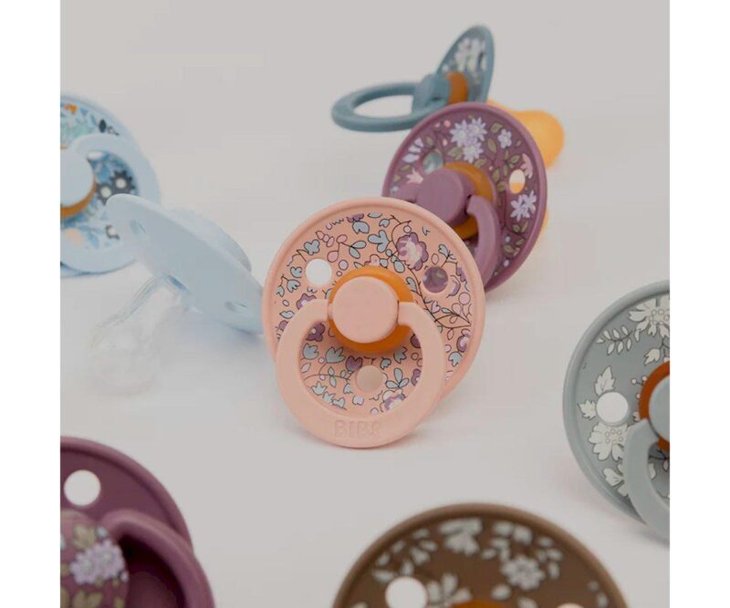Set 2 suzete Bibs Colour Liberty capel-blush - imagine 2
