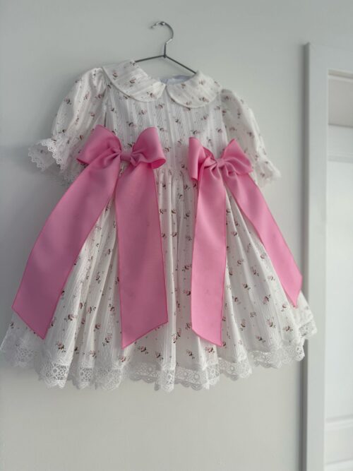 Rochie Miranda din bumbac brodat ,Little Rose