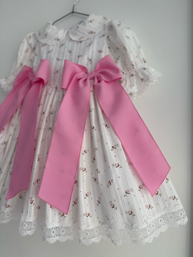 Rochie Miranda din bumbac brodat ,Little Rose - imagine 2